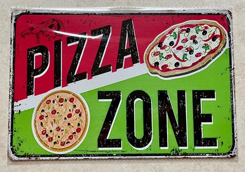 Insegna metallo zona - insegna,