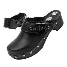 Scholl Iconic Clogs [F307031004] zoccoli in pelle neri nuovi