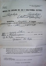 Storia postale manoscritto affrancatura a carico gas energia elettrica X801