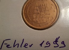 Errore 5 Centesimi Spagna 1999