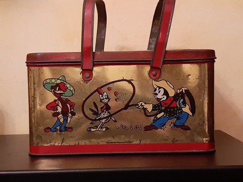 Scatola latta cestino - , cestino-