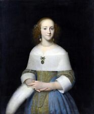 Dipinto olio Ritratto-di-una-giovane-signora-1656-Isaack-Luttichuys-olio-pittura-800x9