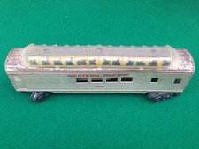 VECCHIO TRENO TRENINO VAGONE "MAR USA" Anni '50 in ferro metallo OLD TRAIN METAL