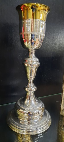 Calice metallo argento - calice,
