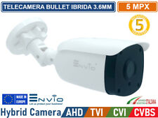 TELECAMERA BULLET IBRIDA 4in1 AHD TVI CVI CVBS 5 MP 2592x1944 3.6MM 20 METRI 