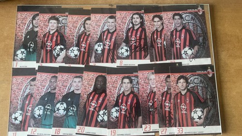 Milan autografo stagione - milan,