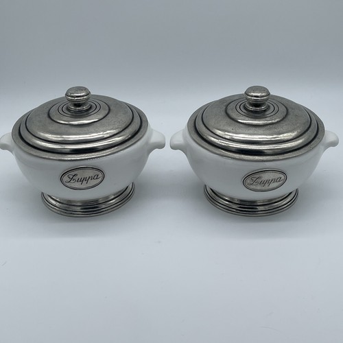 Zuppiera zuppa peltro - zuppiera,