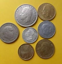 LOTTO 7 MONETE DELLA SPAGNA
