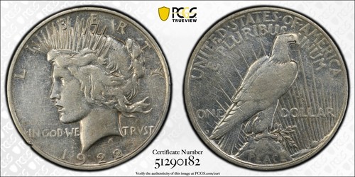 1922 morgan pcgs - $1,