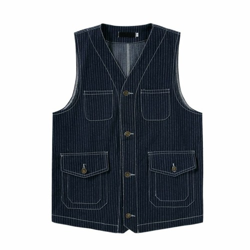 Gilet uomo denim - a, righe