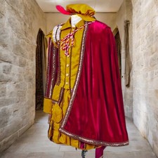 Tudor Elizabethan Men's Costume Henry VIII Outfit Renaissance Fair Cosplay