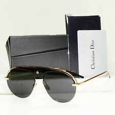 Occhiali da sole Dior Gold neri pilota metallo Revolution 2M22K Star donna uomo