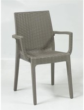 POLTRONA SEDIA IN RESINA DAFNE