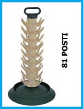 Scolabottiglie di vino acqua birra 81 posti in plastica con raccogli goccia 