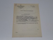 OPEL REKORD C SPRINT CERTIFICATO DI OMOLOGAZIONE 1968 (106)