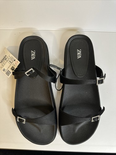 New zara black satin effect - zara,