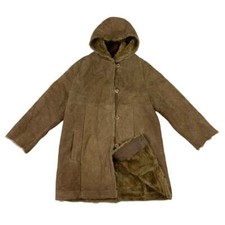 Giacca in shearling marrone