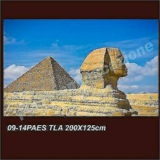QUADRO MODERNO TELA 200X125CM ARREDO DESERTO PIRAMIDI SFINGE EGITTO DESERTO