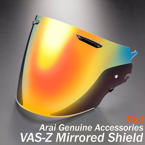 Visiera scudo specchiata - , rossa