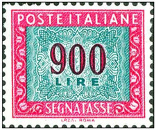 1984 ITALIA - Segnatasse 900 lire - 1 val MNH