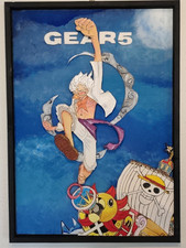 MANGA One piace-QUADRO   ACRILICO- DIPINTO A MANO SU legno  (44x 32cm)