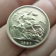 RIPRODUZIONE STERLINA SOVRANA NON D' ORO 1967 -  NOT MADE OF GOLD