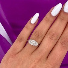 Anello Diamante Platino 950