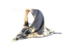Foulard Donna Roberto Cavalli 90x90 Cm 100% Seta Fantasia Floreale