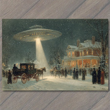 CARTOLINA UFO Over Vittoriano