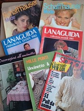 Lotto 7 Riviste Uncinetto Moda Lanaguida Maglia Schaffhauser