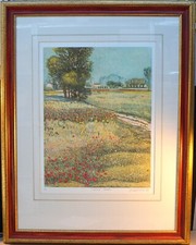 1999 MARCO ZAMBRELLI - GRANDE ACQUATINTA- VINCENT GARDEN- GRANDE PROVA AUTORE