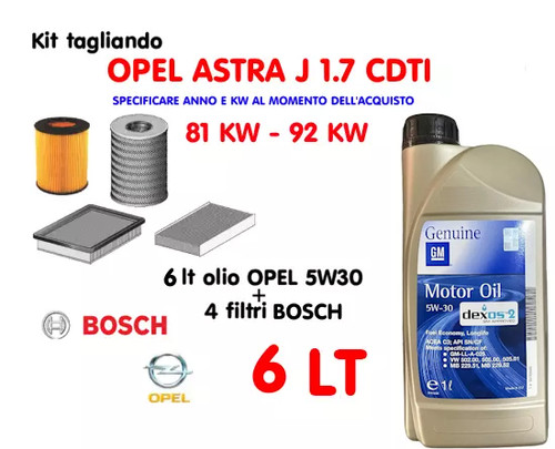 Kit tagliando olio - kit,