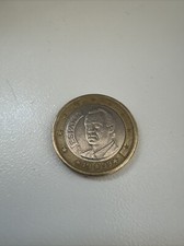 MONETA Molto Rara DA 1 EURO ESPANA ANNO DI CONIAZIONE 1999. ERRORE DI CONIO 