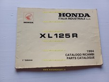 Honda XL 125 R 1984 catalogo ricambi originale spare parts catalogue
