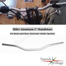 Trascinatore manubrio alluminio CNC 1" per Harley Dyna Softail Street Bob