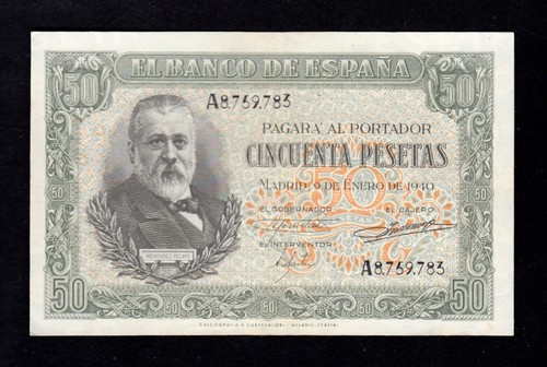 Pesetas 1940 serie a - 50, ,