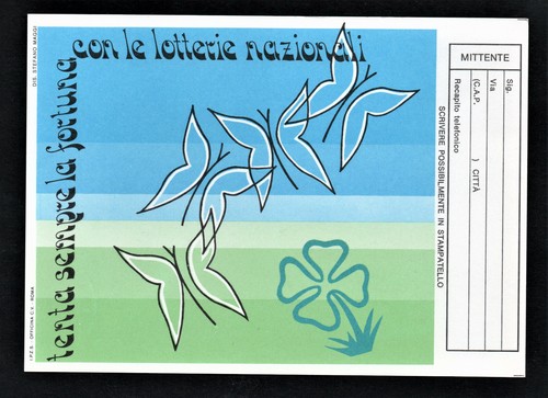 Cartolina lotteria nazionale - cartolina,