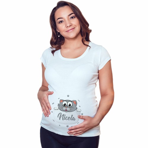 Maglia premaman grafica