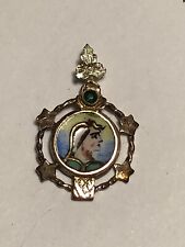 ANTICO CIONDOLO LIBERTY ORO BASSO TITOLO SMALTO 