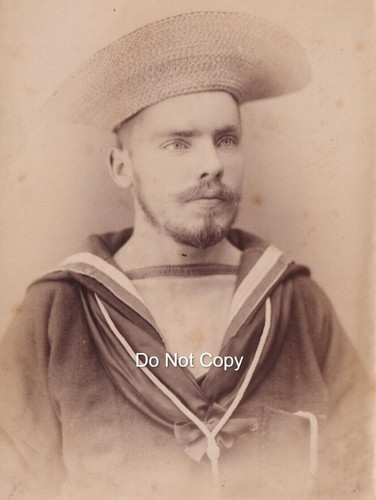 Cabinet card photo navy - photo, sailor