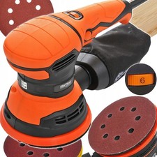 Levigatrice Orbitale Eccentrica 1200W Per Legno Metalli Raccolta Polveri 125mm