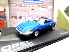 OPEL GT Aero aperto Targa blu blue 1969 studio IXO Altaya SP 1:43