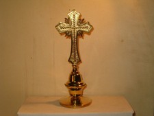 Puntale lancia ottone Croce