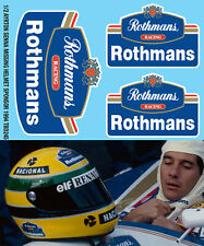 1/2 Decals per  Ayrton Senna