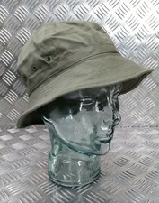 Genuine Military OD Olive Green Bucket Hat Army Boonie Bush Hat Rave Hat 57cm