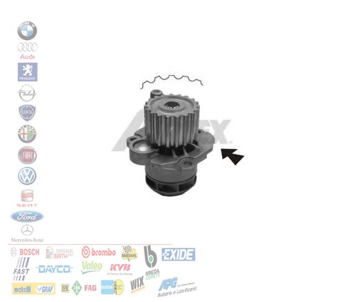 Pompa acqua motore - acqua, a3