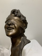 Vincenzo Cinque Statua Bronzo Dea Bendata