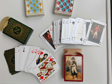 Set 4 vecchie carte da gioco