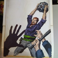 PINO D'ANGELICO  TAVOLA ORIGINALE  x CLASSICI AUDACIA : BLAKE E MORTIMER INEDITA