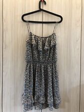 Vestito abito ZARA verde fiori- primavera estate - donna - taglia L / 30 - corto